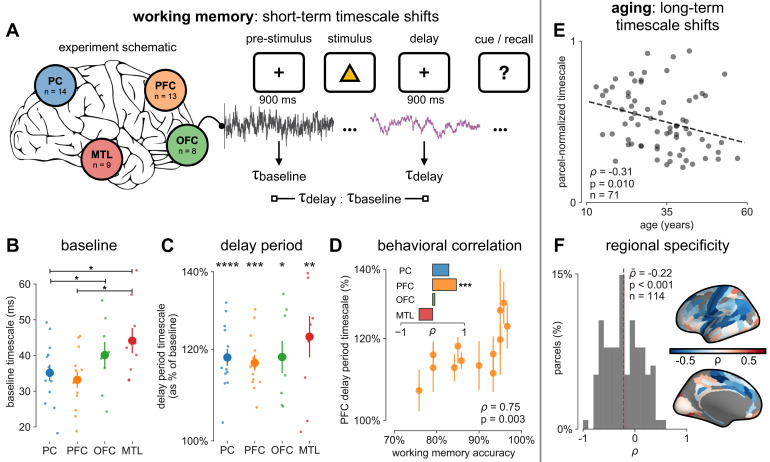 Figure on functional neuronal timescales from Gao et al. eLife 2020